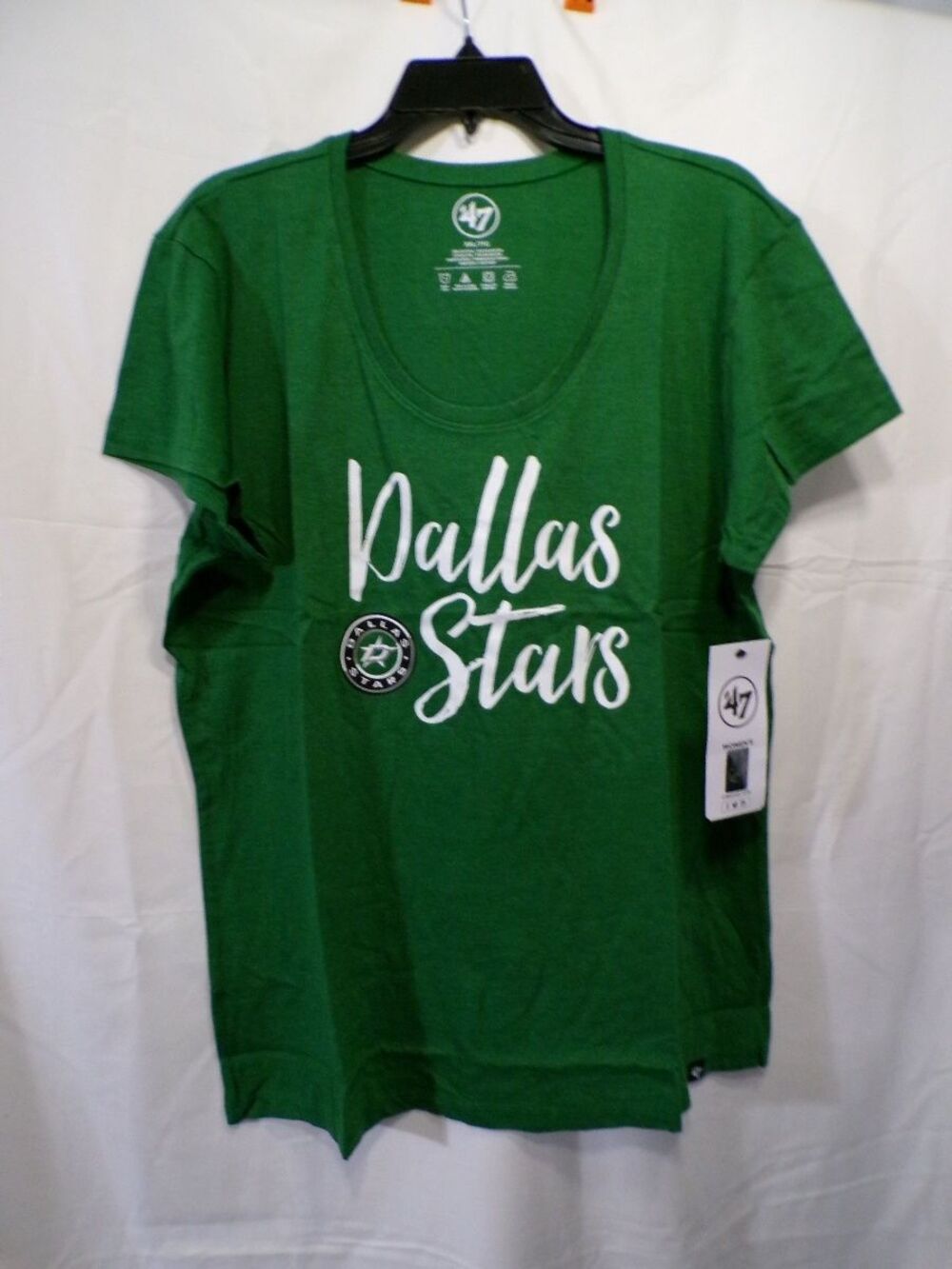 47 Dallas Stars Women's Scoop Neck T-Shirt Kelly Green XL